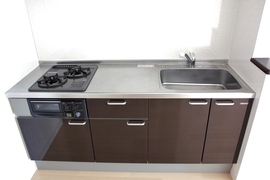 2口コンロ・グリル付きシステムキッチン